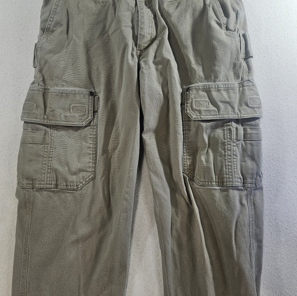 Duluth Trading Flex Fire Hose Cargo Pants Mens 34x36 Khaki - Picture 4 of 9